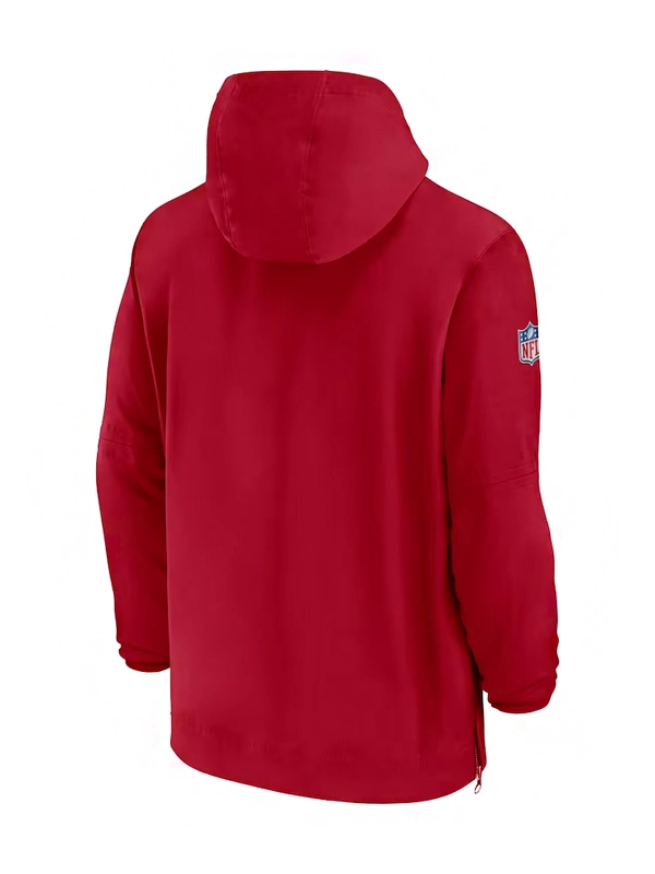 Kyle Shanahan San Francisco 49ers Sideline Half-Zip Hoodie Jacket