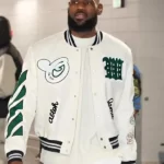 Lebron James Off White Kings Varsity Jacket