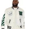 Lebron James Off White Varsity Jacket