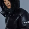 Mackage Black Puffer Shearling Hooded Jacket