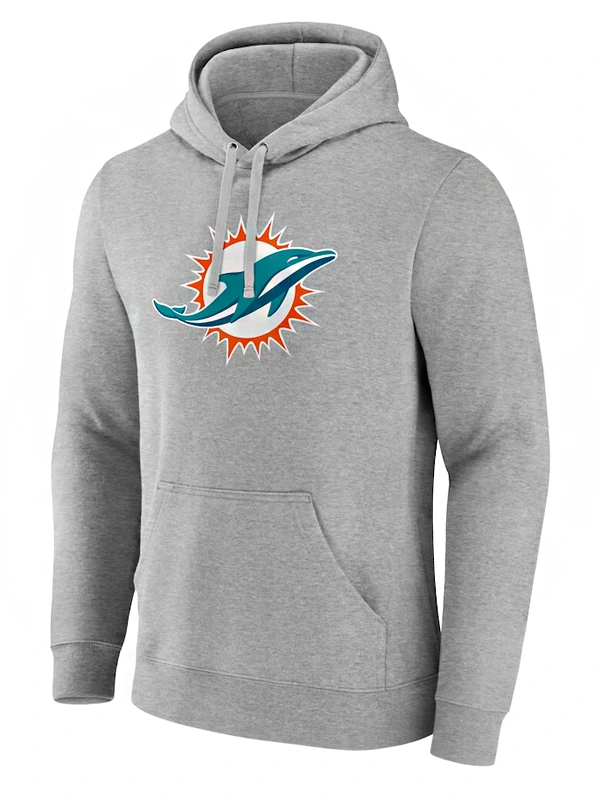 NFL Miami Dolphins Gray Hoodie - Jackets Junction