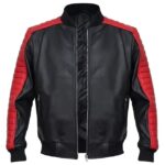 Miami Vice Stunt Team Ryan Gosling Black Leather Jacket