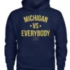 Michigan vs Everybody Blue Hoodie