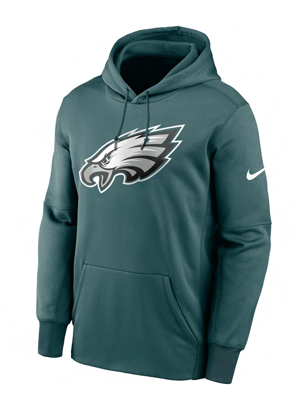 Midnight Green Philadelphia Eagles Primary Logo Hoodie