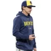 Milwaukee Brewers Craig Counsell Blue Pullover Hoodie