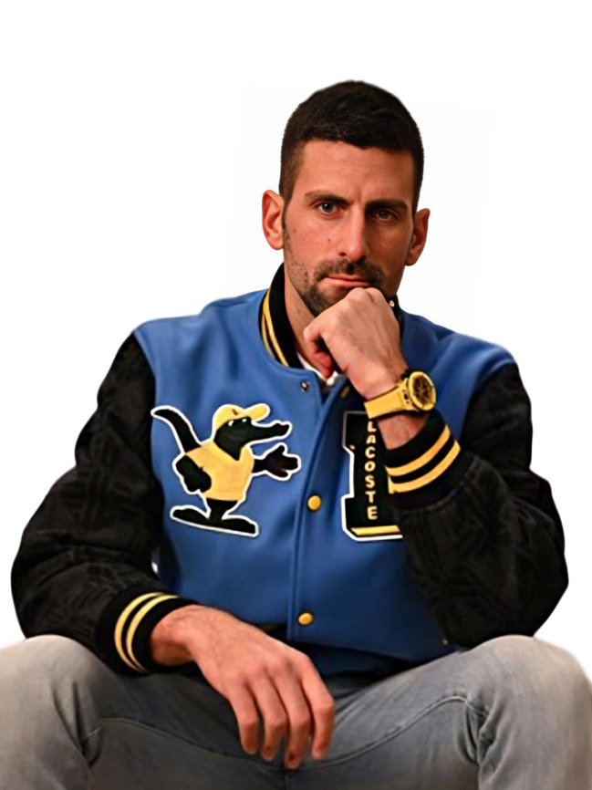 NOVAK DJOKOVIC LACOSTE VARSITY JACKET