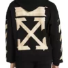 OFF-WHITE Tape Diag Arrows Black Hoodie