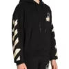 OFF-WHITE Tape Diag Arrows Black Pullover Hoodie