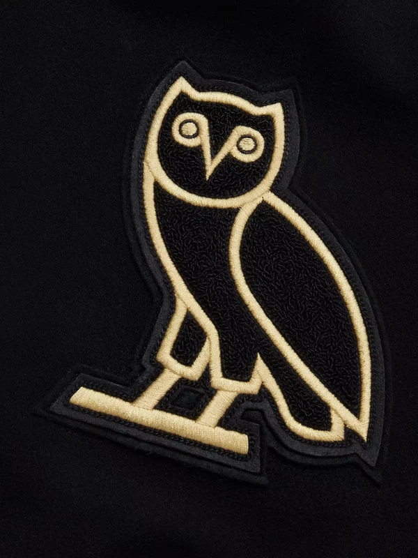 OVO Sotto Sotto 30th Anniversary Black Varsity Bomber Jacket