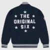 OVO Toronto Maple Leafs Blue Varsity Jacket