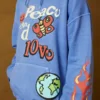 Peace And Love Pullover Hoodie