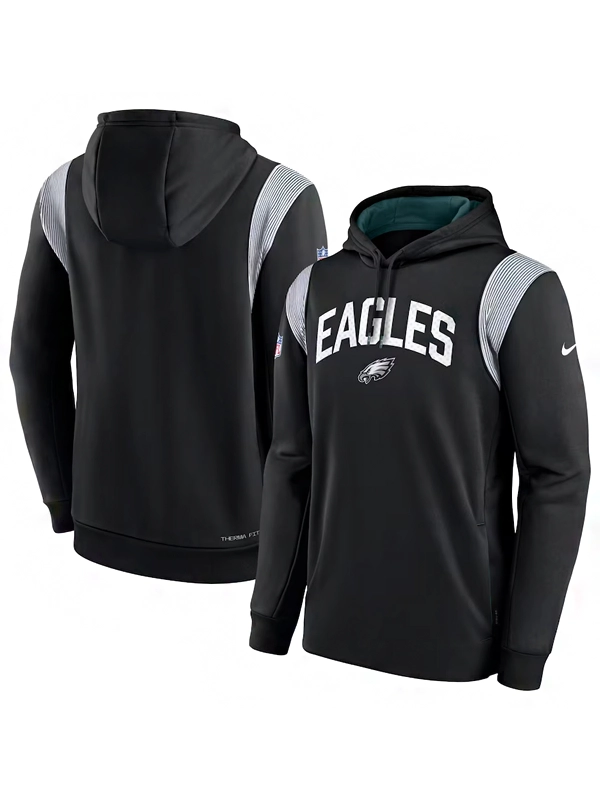 Philadelphia Eagles Sideline Black Hoodie Jackets Junction