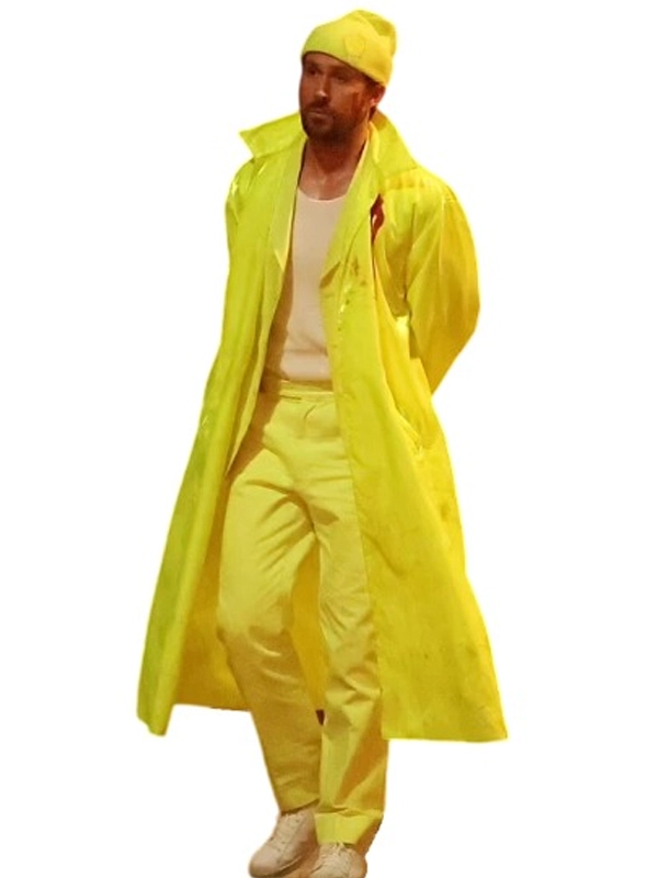 RYAN GOSLING THE FALL GUY YELLOW LONG COAT