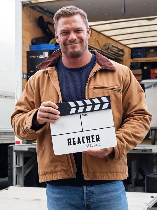 Reacher S02 Alan Ritchson Brown Jacket