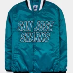 San Jose Sharks Blue Varsity Jacket