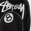 Stussy 8 Ball Black Pullover Hoodie