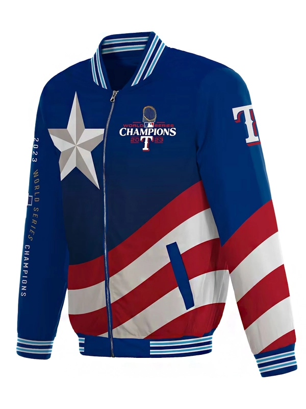 Texas Rangers 2023 World Series Champions Bomber Jacket