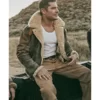 The Iron Claw Zac Efron Shearling Leather Jacket