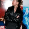 The Marvels Brie Larson Black Bomber Jacket