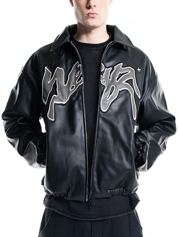 Weyz Black Leather Jacket