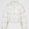 White Prada Puffer Jacket