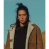 Wingwomen Adele Exarchopoulos Brown Shearling Jacket