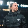 Chelsea F.C. Women Black Puffer Jacket