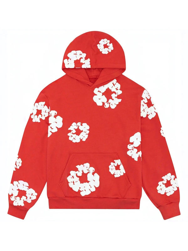 Denim Tears Red Hoodie