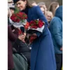 Kate Middleton Alexander Mcqueen Blue Coat