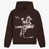 Lonely Ghost Brown Hoodie