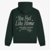 Lonely Ghost Feel Like Home Green Hoodie