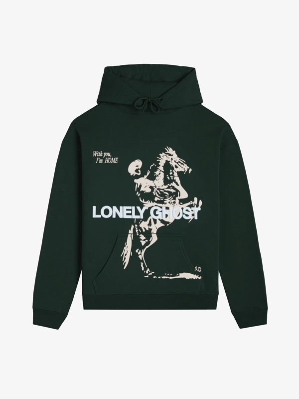 Lonely Ghost Green Hoodie