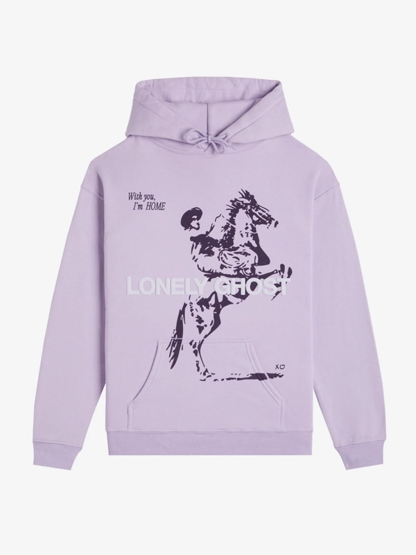 Lonely Ghost Purple Hoodie