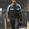 Louis Vuitton Leather Mix Biker Jacket Jalen Hurts