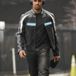 Jalen Hurts Louis Vuitton Leather Mix Biker Jacket