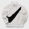 Nike Faux Fur Oversized Swoosh Jacket