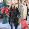 Rachael Leigh Cook Rescuing Christmas 2023 Plaid Coat