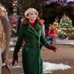 Rescuing Christmas 2023 Rachael Leigh Cook Green Coat