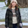 Rescuing Christmas 2023 Rachael Leigh Cook Plaid Coat