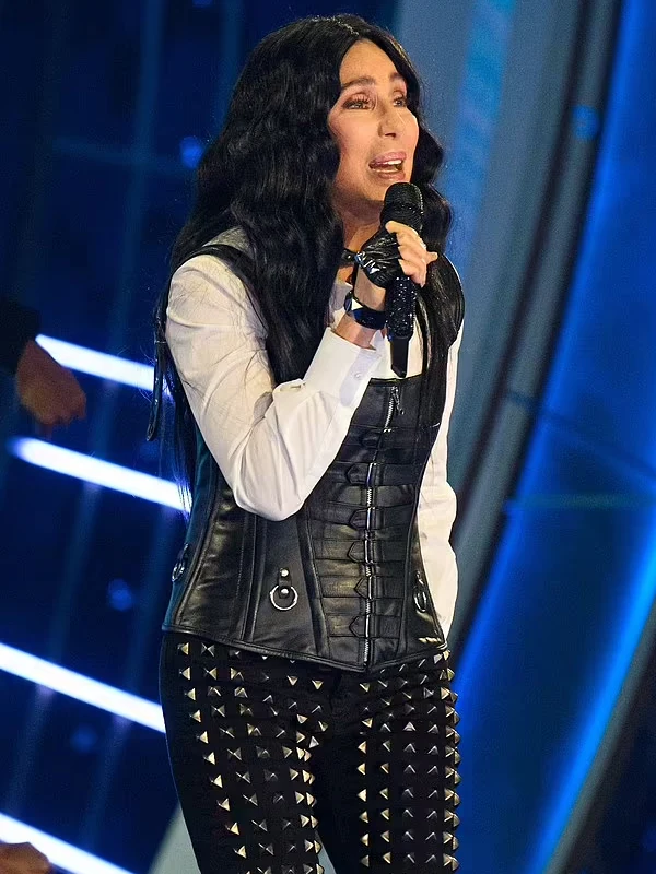 Royal Variety Performance 2023 Cher Black Leather Vest