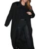 Selena Gomez Black Long Coat