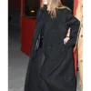 Selena Gomez Black Overcoat