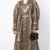 Snake Print Coat Selena Gomez