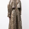 Snakeskin Coat Selena Gomez