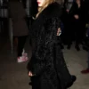 Taylor Swift Charlotte Simone Black Faux Fur Coat