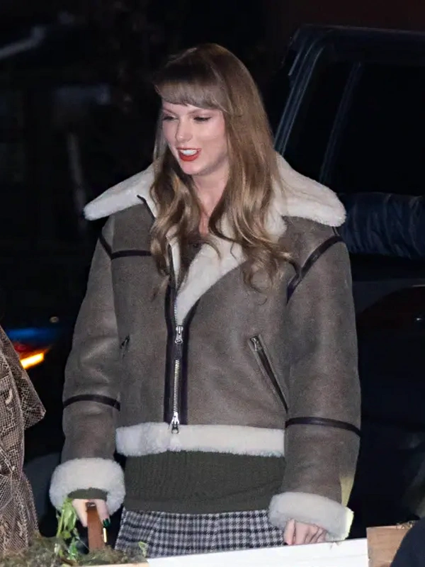 Taylor Swift Shearling Leather Jacket