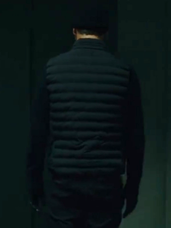 The Killer Michael Fassbender Black Puffer Vest