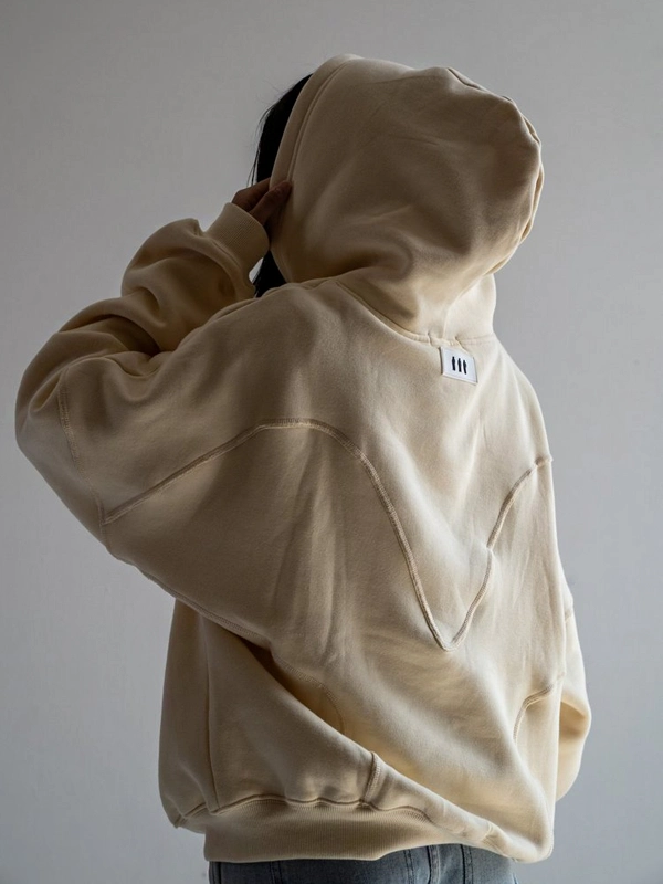 Vitriolic Oversized Cream Hoodie