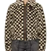 Amiri Checkered Faux Fur Jacket