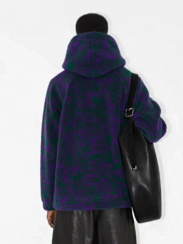 Burberry Rose Print Fleece Hoodie